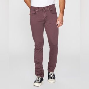 Paige Federal  Slim Straight Fit Jeans  in Vintage Rich Malbec Men Size 34